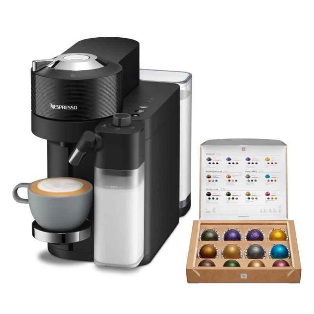 ネスプレッソ VERTUO カプセル式コーヒーメーカー ヴァーチュオ ラティシマ マットブラック アンド グロッシー GDV5-BK-W