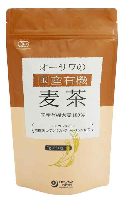 オーサワの有機麦茶(国産) 168g(7g×24包)