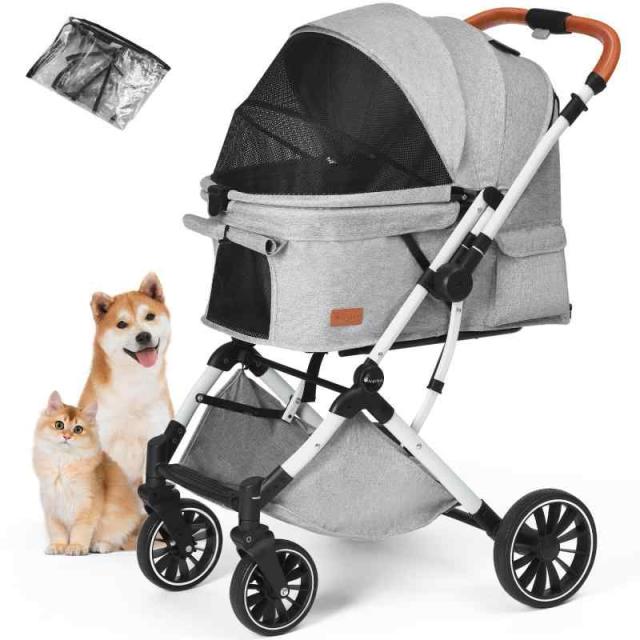 多頭 猫 カート Angelpet ペットカート 一体型コンパクト折りたたみ