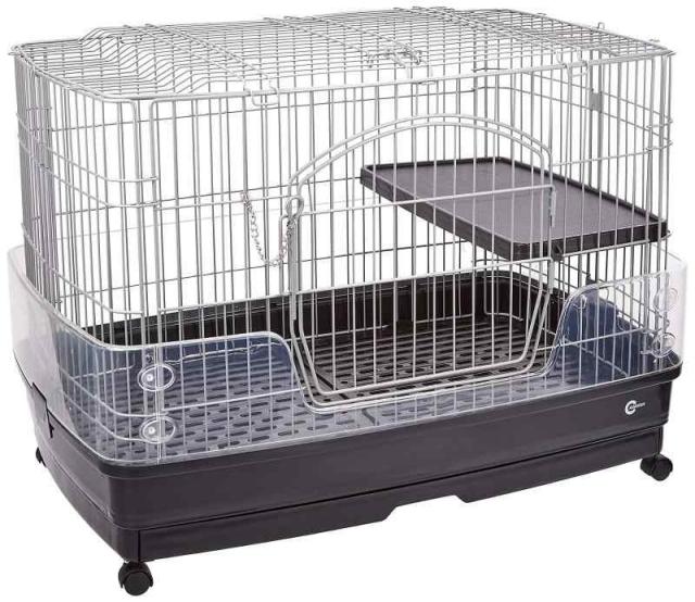 RUEXUE鳥かご 透明アクリル扉 ダブルロック設計 清掃が簡単 多機能拡張