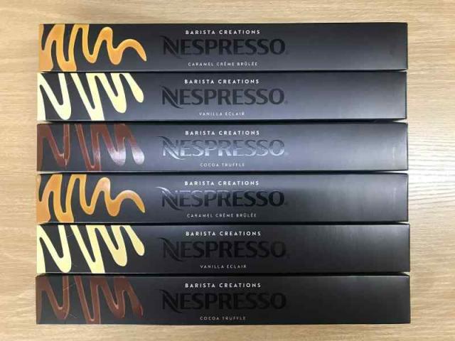 NESPRESSO ネスプレッソコーヒー フレーバー6本セット キャラメリート 2本20カプセル ヴァニリオ 2本20カプセル チョカティーノ2本20カプセル [並行輸入品]