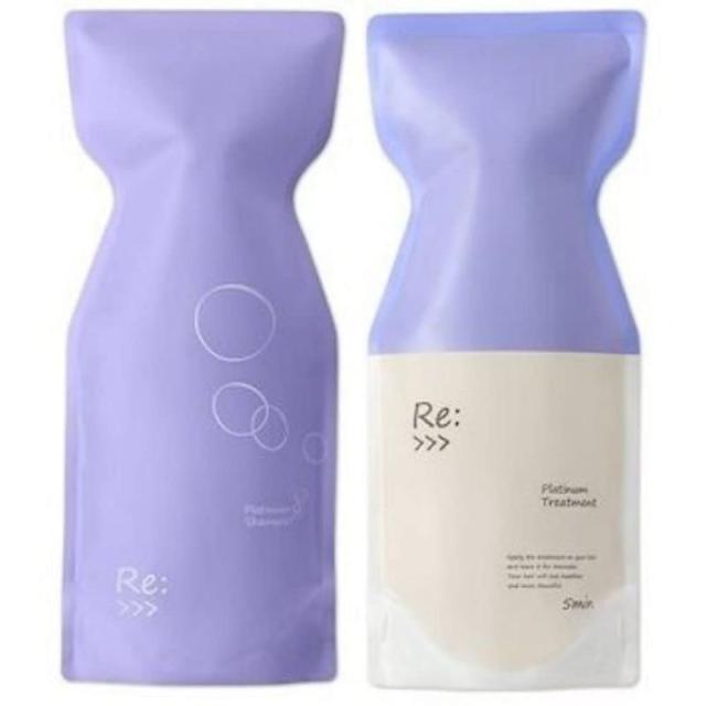 ADJUVANT アジュバン リ:プラチナムシャンプーR 600ml & トリートメントR 600g 詰替用セット