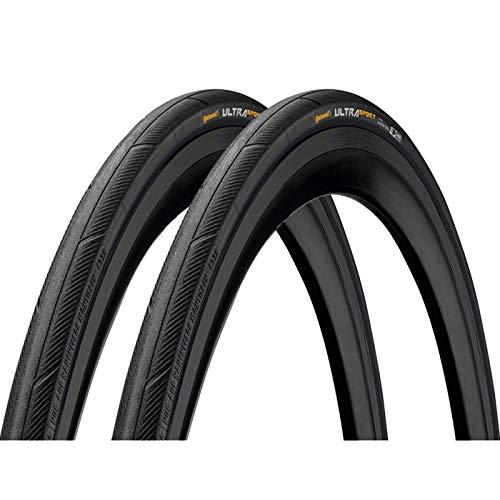 Continental(コンチネンタル) UltraSport3 ウルトラスポーツ3 クリンチャー 700c 2本セット [並行輸入品] (ブラック, 700×23C)