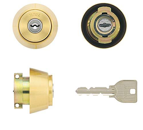 MIWA(美和ロック) U9シリンダー LAタイプ　鍵 交換 取替え MCY-111 LA/LAMA/DAゴールド色(BS)33〜41mm