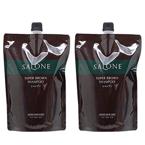 パシフィックプロダクツ サローネ スーパーブラウン シャンプー 800mL 詰め替え ×2個 セット