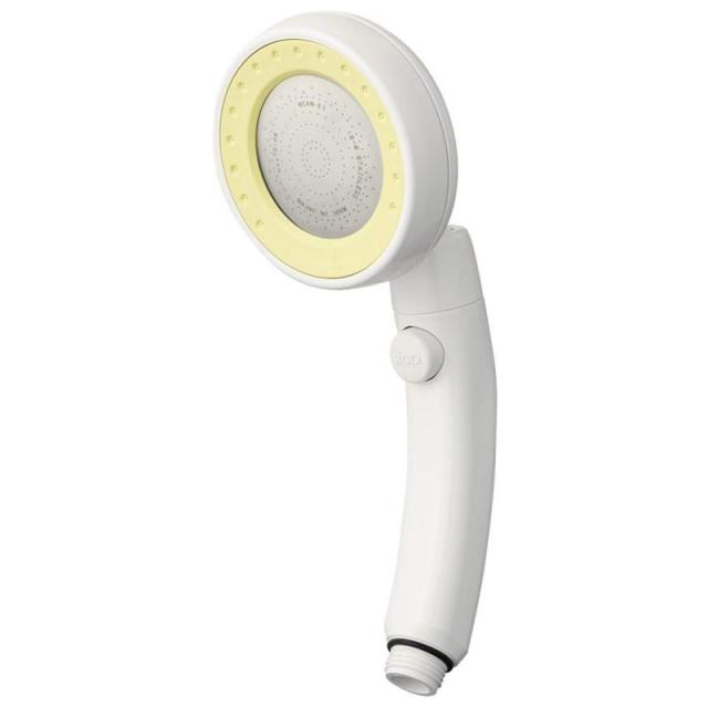 SANEI(サンエイ) シャワーヘッド レイニームーブ 節水・手元ストップ 角度調整+ワイドシャワー イエロー PS383-80XA-LY5