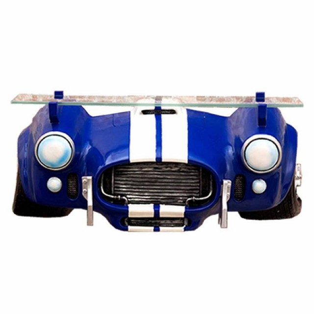 秋月貿易 デザイン小物 Blue W41×D14×H18.5cm オールディーズ CAR HEAD シェルフ GK060