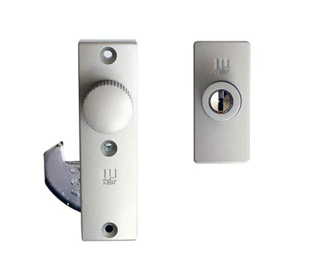 WEST(ウエスト) 引戸錠 430 戸先 キー標準3本付属　アルミサッシ 引き戸 後付け 補助錠 ツーロック 防犯対策 WEST430 引戸 引違戸