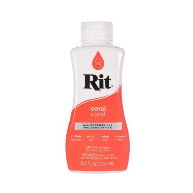 Craft County Rit 染料液 - アソートカラー - 240ml (8オンス) セージ (珊瑚)