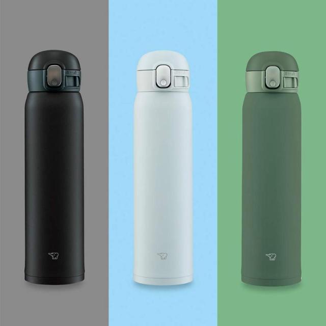 象印 (ZOJIRUSHI) 水筒 ワンタッチ ステンレスマグ シームレス 0.60L アイスグレー SM-WA60-HL_1