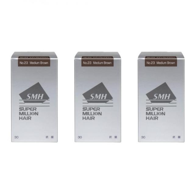 スーパーミリオンヘアー 30g No.23 ミディアムブラウン 3点セット MB3