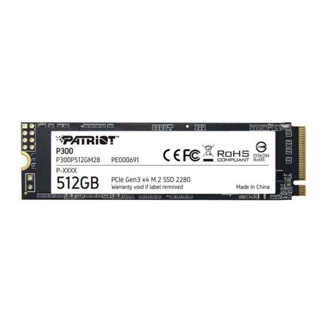 Patriot P300 Internal SSD - NVMe PCIe Gen 3x4 - M.2 2280-10 Pack Parent (512GB)