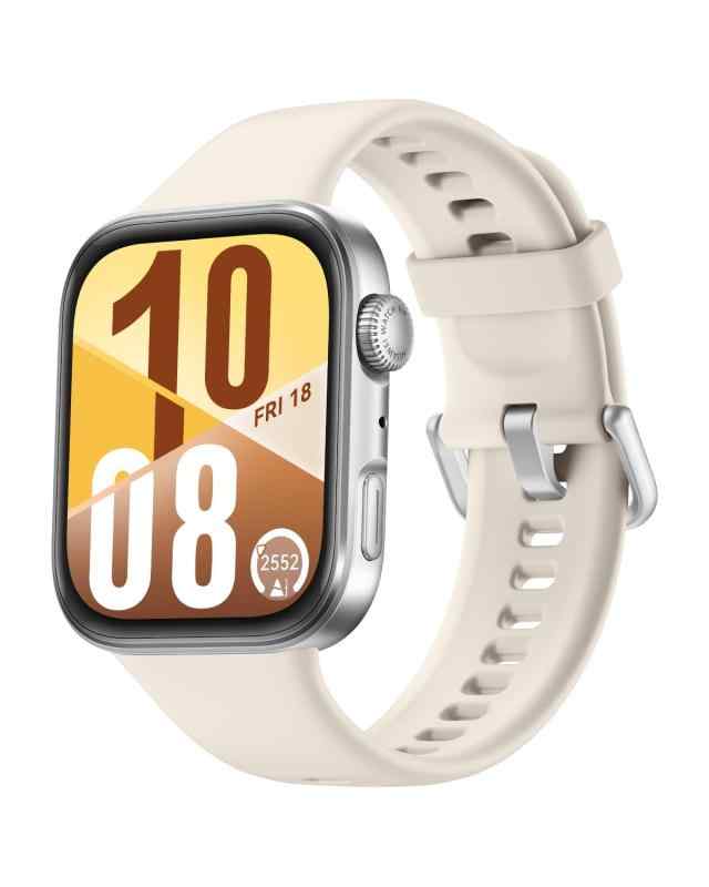 HUAWEI WATCH FIT 4 スマートウォッチ 薄型軽量 1.82インチ大画面 アウトドアに適した気圧計と測位システム 通知 フィットネス ヘルストラッカー 情緒測定 10日間ロングバッテリー iOS/Android ホワイト