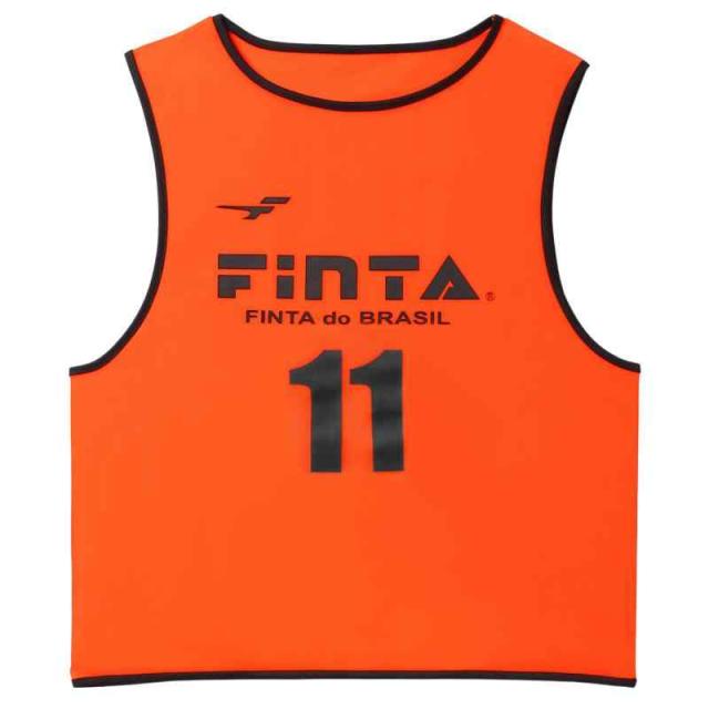 [フィンタ] FINTA サッカー フットサル 大人用 ビブス ゲームベスト 20枚セット フリーサイズ FT6556 ((6100)オレンジ)_1
