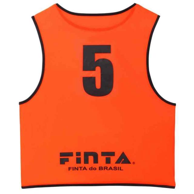 [フィンタ] FINTA サッカー フットサル 大人用 ビブス ゲームベスト 20枚セット フリーサイズ FT6556 ((6100)オレンジ)_2