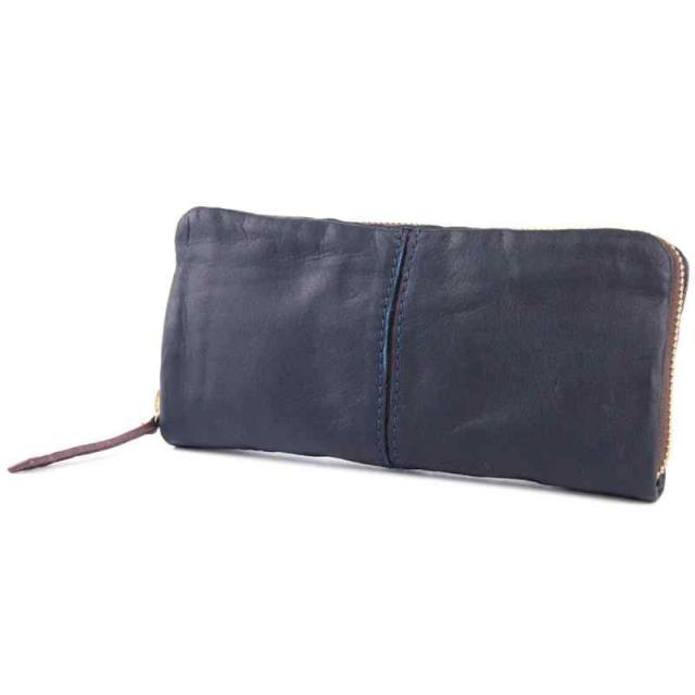 [バギーポート] 財布 フルクロームツートン洗い (ネイビー)