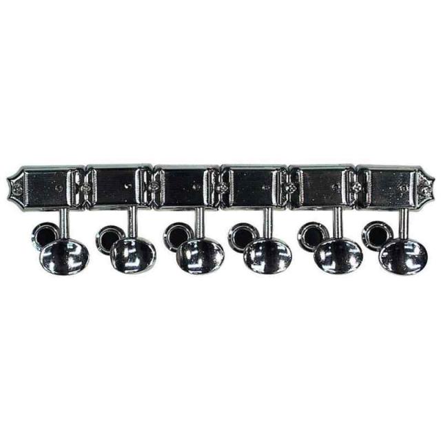 Fender チューニングペグ American Vintage Stratocaster/Telecaster Tuning Machines (Nickel) (6)