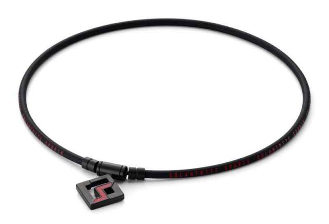 [コラントッテ] SPORTS PRO マグチタンネックレス SG160 磁気ネックレス スポーツネックレス メンズ (ループ：ブラック×レッド トップ：ブラックチタン×レッド, 51cm)