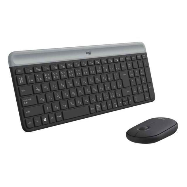 Logicool 静音 ワイヤレスマウス キーボード セット MK470GR グラファイト 薄型 USB接続 小型 ワイヤレス マウス ワイヤレスキーボード 薄型 テンキー 無線 Windows Chrome Surface MK470 国内正規品