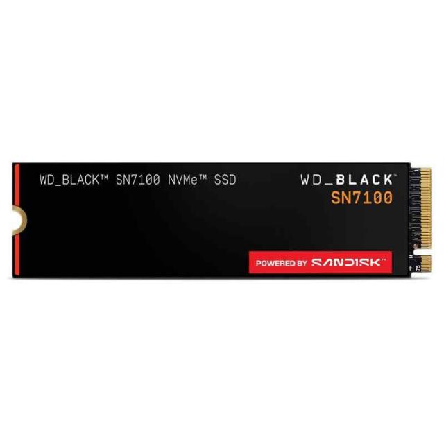 WDS100T4X0E [WD_BLACK SN7100 NVMe SSD（1TB M.2(2280) PCIe Gen4 x4 NVMe 3D TLC 600TBW 5年）]