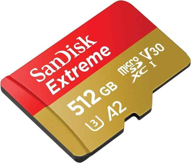 SanDisk 512GB 512G microSDXC [Extreme 160MB / s] microSD Micro SD SDXC UHS 4K U3 V30 A2 C10 Class 10 SDSQXA1-512G Mobile Phone M