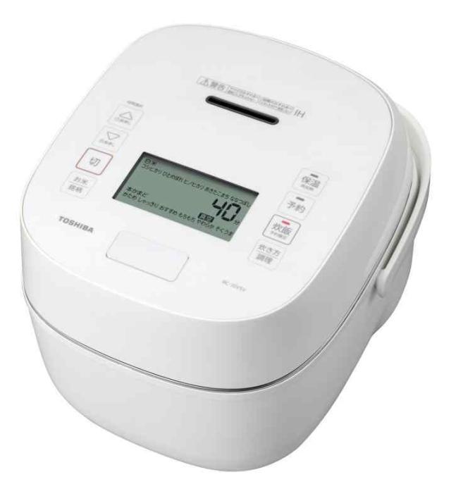 東芝 炊飯器 5.5合 真空 圧力 IH 玄米 コース付 日本製 保温 40時間 合わせ 炊き 備長炭 かまど 本羽釜 グランホワイト (ホワイト, 5.5合/真空圧力IH)