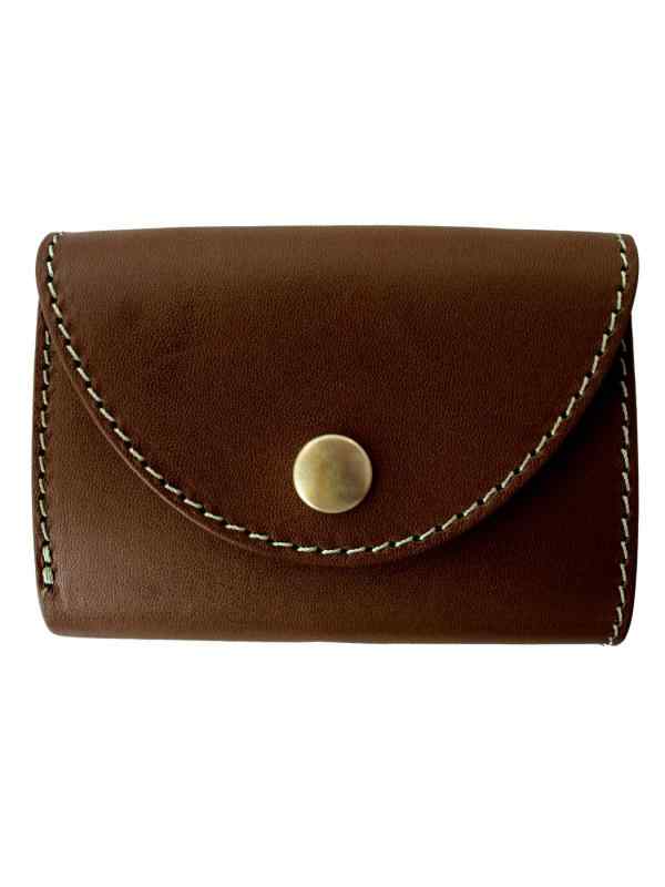 [バギーポート] 三つ折り財布 牛革 栃木レザー ミニ財布 【LKAZ-285】 (ブラウン)