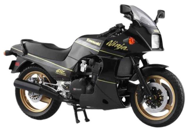 青島文化教材社(AOSHIMA) スカイネット 1/12 完成品バイク カワサキ GPZ900R 黒/金