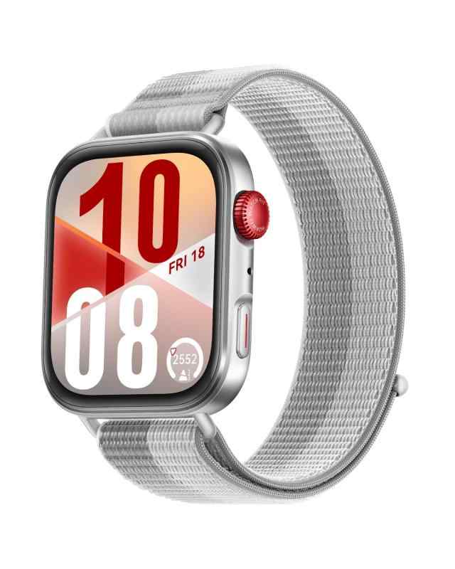 HUAWEI WATCH FIT 4 スマートウォッチ 薄型軽量 1.82インチ大画面 アウトドアに適した気圧計と測位システム 通知 フィットネス ヘルストラッカー 情緒測定 10日間ロングバッテリー iOS/Android グレー