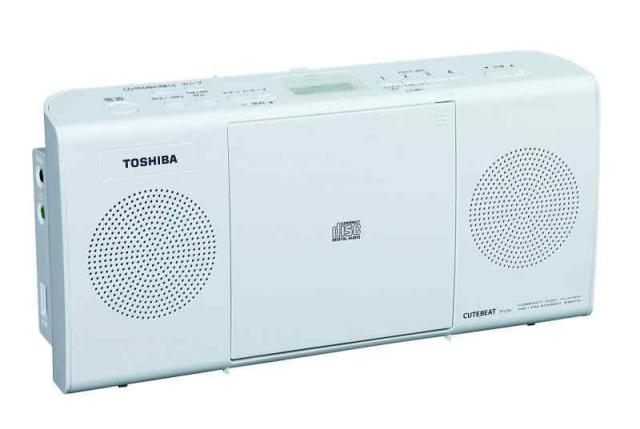 東芝 AUX ステレオ CDラジオ受信機 TY-C24 (W) 白いこと