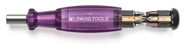 PB SWISS TOOLS ピービースイスツールズ マルチクラフト C6ドライバービットビット8本組 差替式ドライバー インサイダー パープル 6464.PURPLE