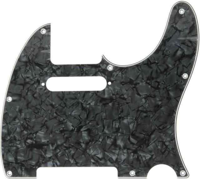 Fender ピックガード8-HOLE MOUNT MULTI-PLY TELECASTER PICKGUARD, BLACK MOTO