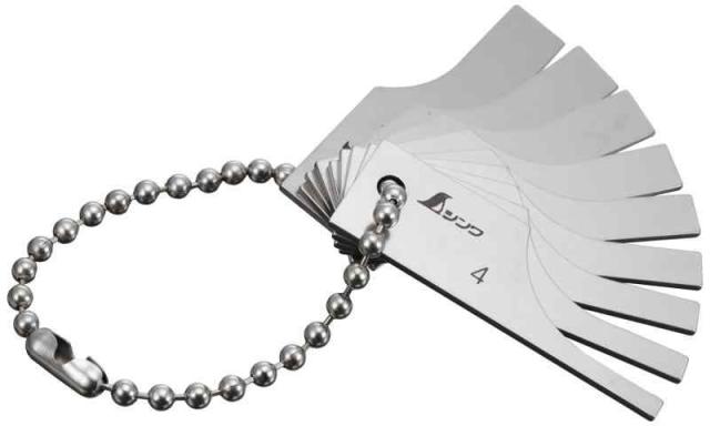シンワ測定(Shinwa Sokutei) ルート間隔測定ゲージ 4-12mm 9枚組 97786