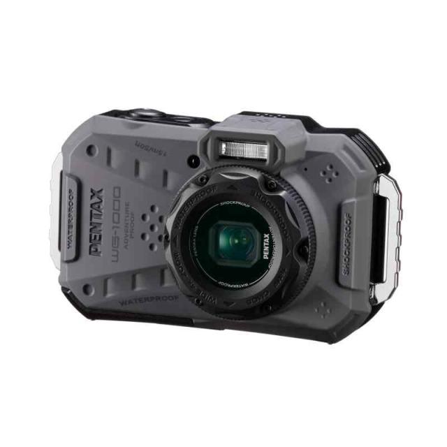 ペンタックス PENTAX WG-1000 グレー 本格防水デジタルカメラ 15m防水 (連続1時間) 2m耐衝撃 防塵仕様 2153