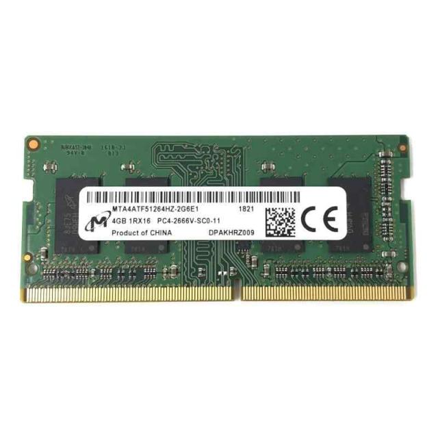 Micron MTA4ATF51264HZ-2G6E1 非ECC PC4-2666V 4GB DDR4 26Gbit/、260pin SDRAM SODIMM シングルキット ラップトップメモリー - OEM_2