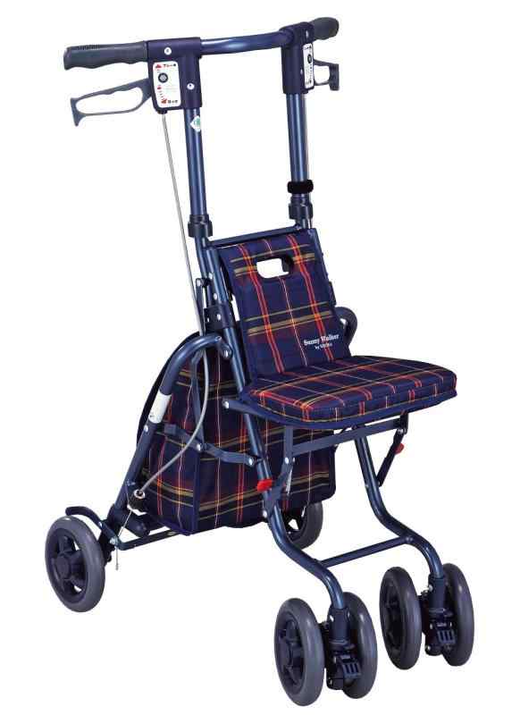 島製作所 サニーウォーカーSP (中:H92-86cm) 耐荷重80kg コンパクトカーシリーズ (格子NB)