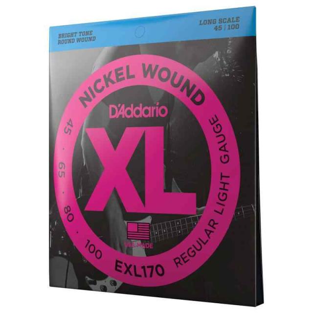 DAddario ダダリオ ベース弦 ニッケル Long Scale .045-.100 EXL170 【国内正規品】