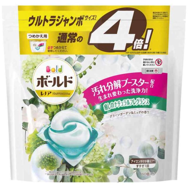 ボールド ジェルボール 香りつき 洗濯洗剤 癒しのプレミアムブロッサム 詰め替え テラジャンボ 90個入 (60個 (x 1))