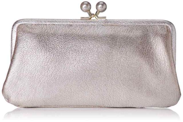 ペルケ] アクリル玉がま口長財布 08-06-03161 (SV)