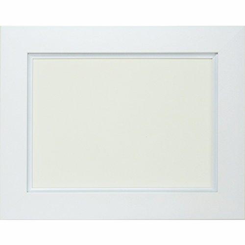 大額 油彩用額縁 3450 アクリル仕様 壁用フック付 (F6, ホワイト)