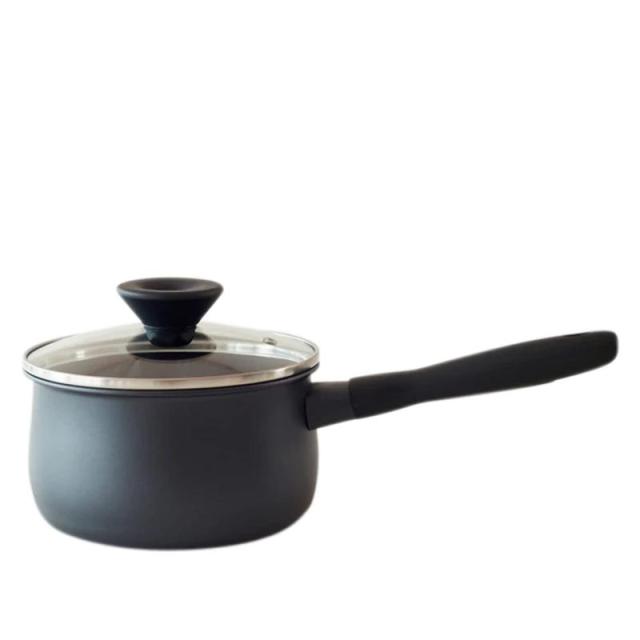 マイヤー MEYER 鍋 片手鍋 16cm ミッドナイト IH ガス対応 MIDNIGHT MNH-S16 (黒)