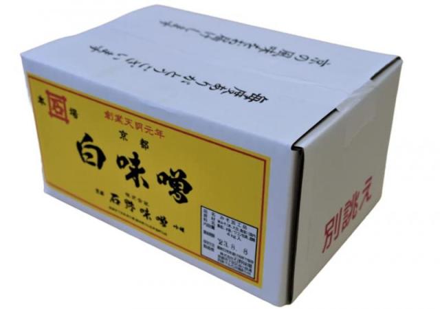 石野味噌 調合白（粒） 4kg 箱入り