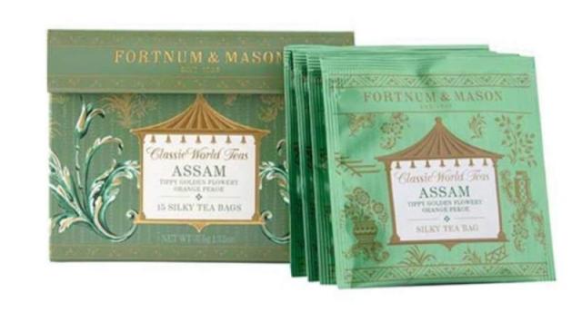 Fortnum & Mason フォートナム&メイソン紅茶 アッサムTGFOP ピラミッド型ティーバッグ15袋入り 1個(並行輸入品)