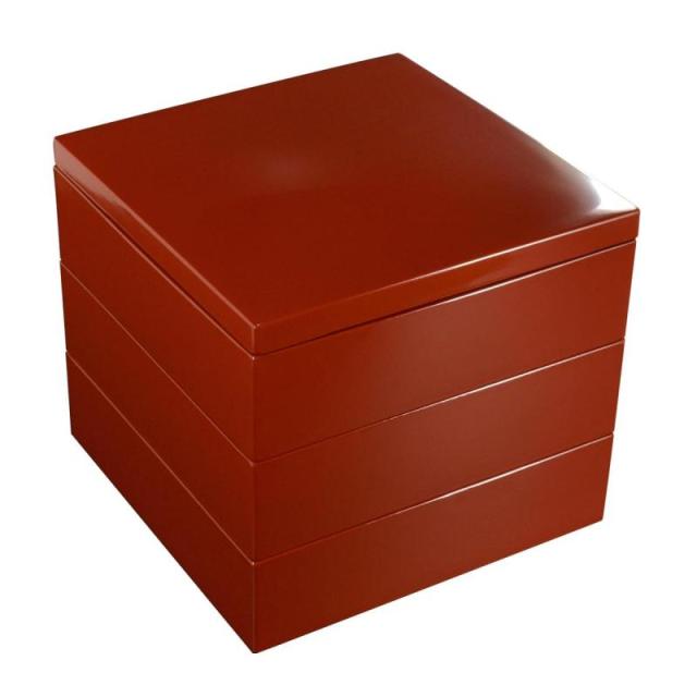 J-kitchens 重箱 日本製 木製 色紙春秋布張 70二段オードブル 根来 （1組) 21.3cm 容器 J-kitchens 重箱 日本製 木製 色紙春秋布張 70二段オードブル 根来 （1