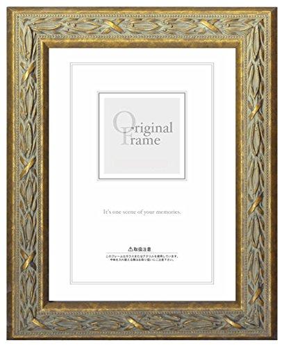 A.P.J. ローレルフレーム 四ツ切サイズ(348×424mm) (アンティークゴールド)