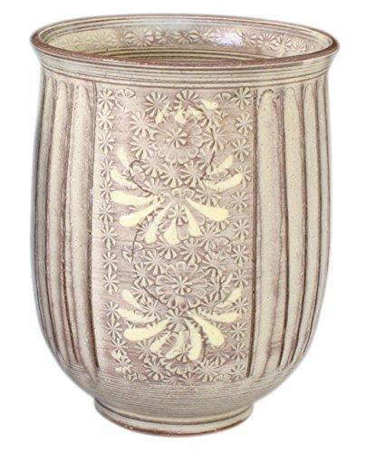 京焼 清水焼 陶楽窯 湯呑 大 セピア urc707-01