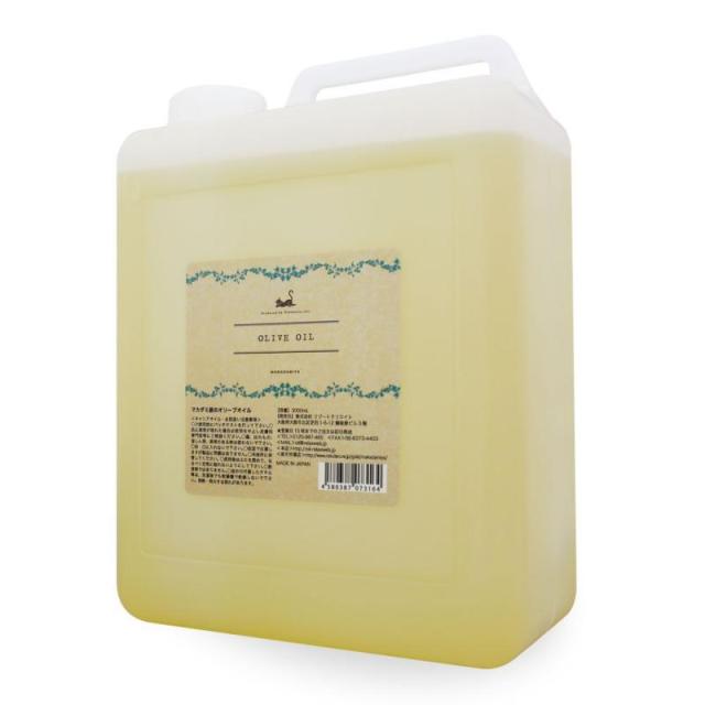 オリーブオイル3000ml (コック付) 天然由来100%無添加 業務用・大容量 マカダミ屋