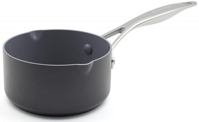 グリーンパン GREENPAN 片手鍋 ミルクパン 14cm IH ガス 食洗機 対応 有害物質不使用 PFASフリー セラミックコーティング 【ヴェニスプロ】 こびりつきにくい 汚れが落としやすい キズや衝撃に強い CC000657-001