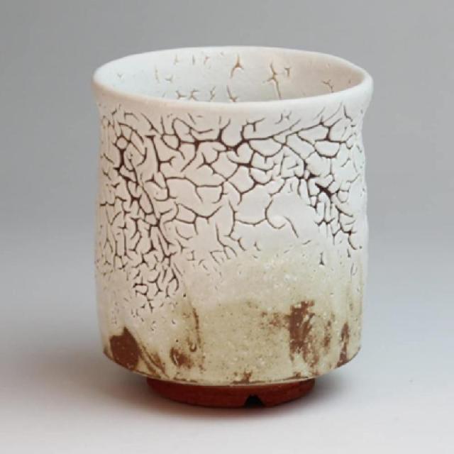 萩陶苑 湯呑み 白 0.34 萩焼 24234