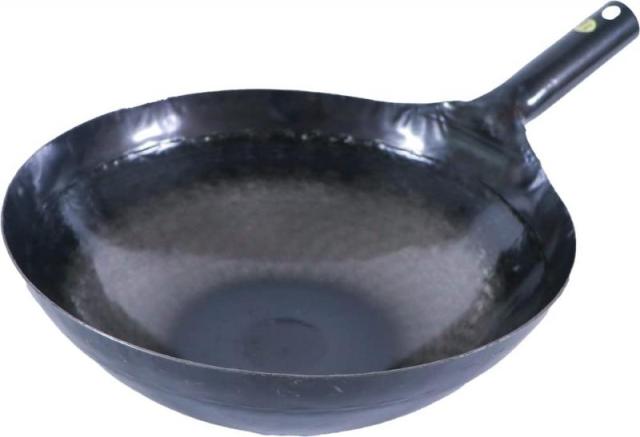 山田工業所 中華鍋 鉄製 日本製 片手 中華 業務用 山田中華鍋 (板厚1.6mm)